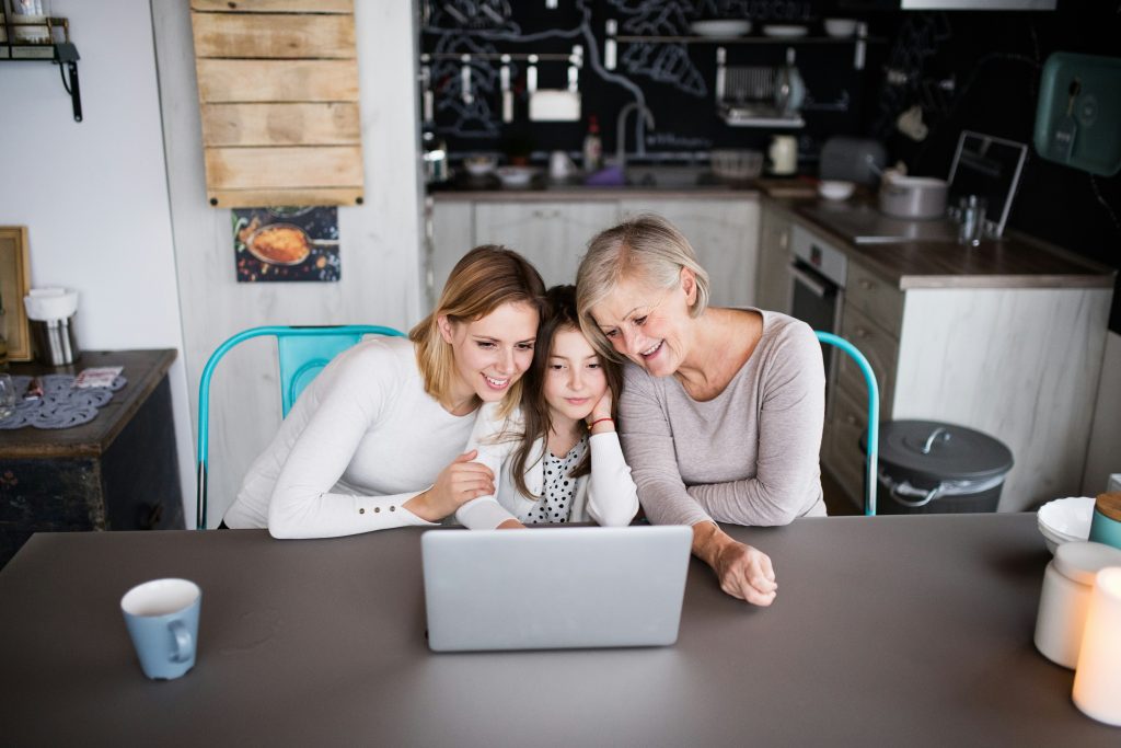 Three generations of women running a business